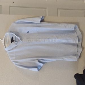 US Polo Assn., Short Sleeve, Large, Light Blue, Button Down Shirt